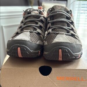 Merrell Women's Gray and Beige Hiking Shoes